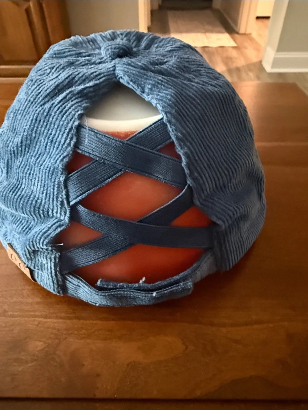 C.C. Corduroy Baseball Cap in Blue